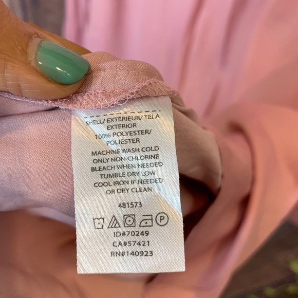 Loft plus : pleated mauve color blouse-103 - Picture 8 of 8